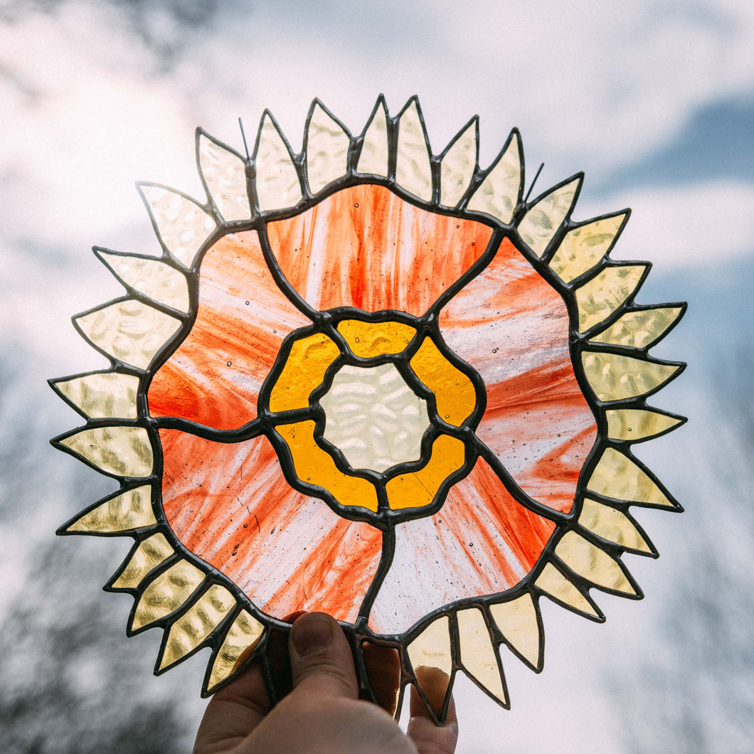 Stained Glass Blanket Flower