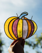 Load image into Gallery viewer, Stained Glass Funky Pumpkin #4
