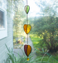 Load image into Gallery viewer, Stained Glass Falling Leaves #2

