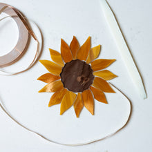 Load image into Gallery viewer, Stained Glass Sunflower - Medium - *Order to Finish*
