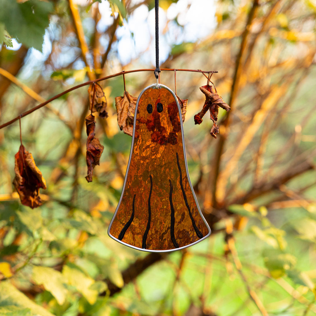 Stained Glass Little Ghost Suncatcher #4