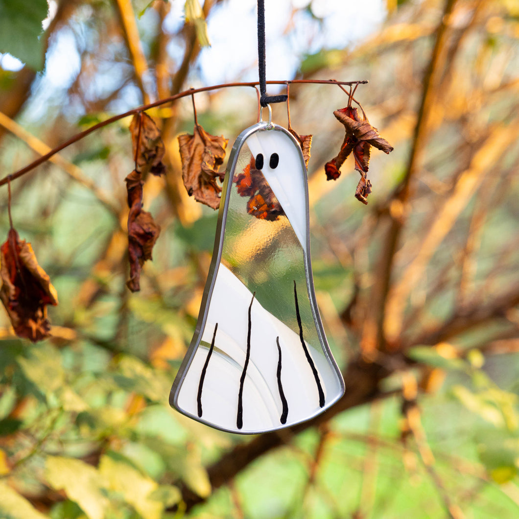 Stained Glass Little Ghost Suncatcher #8