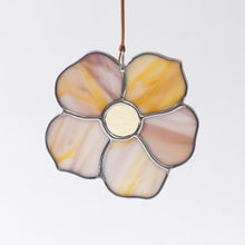 Load image into Gallery viewer, Stained Glass Flower Suncatcher - Pink
