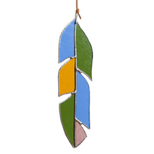 Load image into Gallery viewer, Stained Glass 8 inch Feather #4
