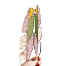 Load image into Gallery viewer, Stained Glass 8 inch Feather #3
