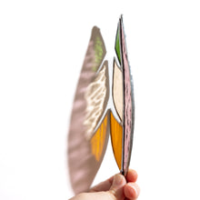 Load image into Gallery viewer, Stained Glass 6 inch Feather #4
