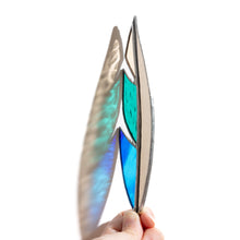 Load image into Gallery viewer, Stained Glass 6 inch Feather #5
