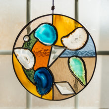 Load image into Gallery viewer, Stained Glass Agate Piece - &quot;We Are the Light&quot;
