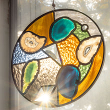 Load image into Gallery viewer, Stained Glass Agate Piece - &quot;We Are the Light&quot;
