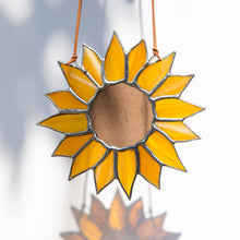 Load image into Gallery viewer, Stained Glass Sunflower - Medium - *Order to Finish*
